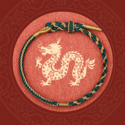 Buddha Stones Handmade Chinese Zodiac Rabbit Rooster Rat Horse Dragon Protection Braid String Bracelet - 图片 14