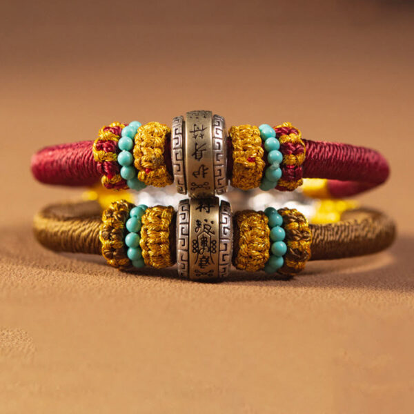 Handmade Tibetan Amulet King Kong Knot Luck Protection Braided Bracelet - 图片 13