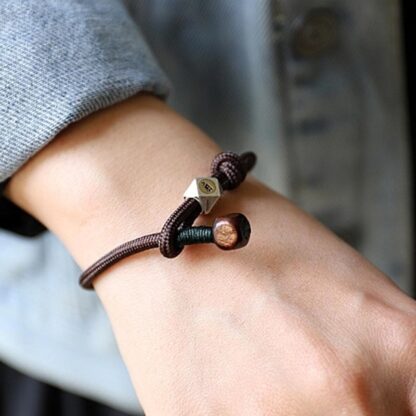 925 Sterling Silver Chinese Zodiac Natal Buddha Natural Amber Clear Anxiety Bracelet - 图片 5