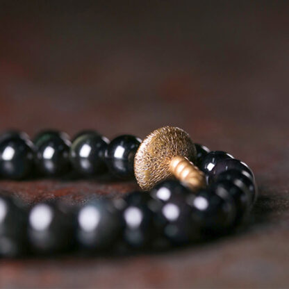 Buddha Stones Rainbow Obsidian Copper Love Double Wrap Bracelet - 图片 7