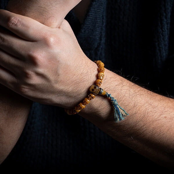Tibetan Yak Bone The Lord Of The Corpse Forest Pattern Strength Bracelet - 图片 5