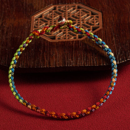 Buddha Stones 'May you be blessed with peace and safety in all four seasons' Lucky Multicolored Bracelet - 图片 9