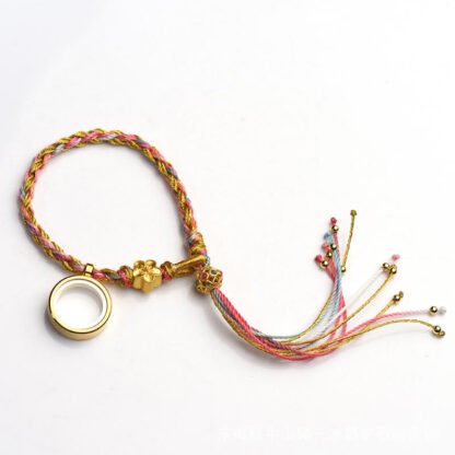 Buddha Stones Tibetan Handmade Luck Colorful String Single Double Wrap Braided Bracelet - 图片 10