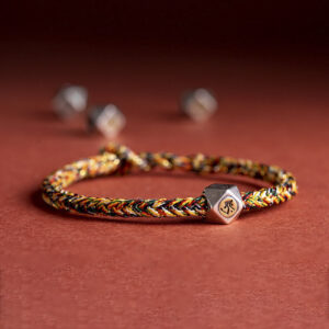 925 Sterling Silver Handmade Chinese Zodiac Natal Buddha Luck Protection Braided String Bracelet (Extra 30% Off | USE CODE: FS30)