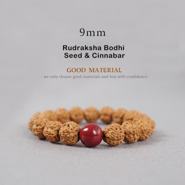 Buddha Stones Tibet Rudraksha Bodhi Seed Dzi Bead Amber Turquoise Wealth Bracelet - 图片 11