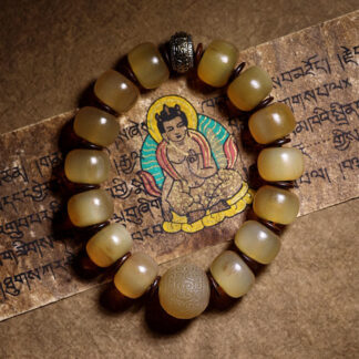Handmade Tibetan Sheep Horn Om Mani Padme Hum Auspiciousness Bracelet