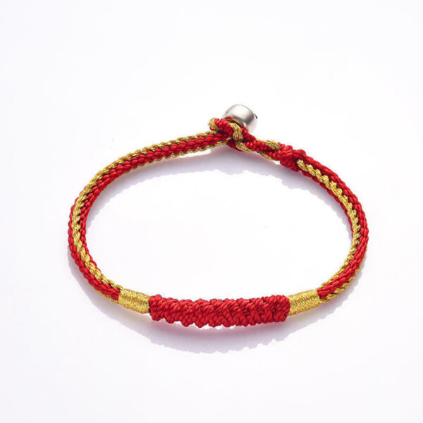 Buddha Stones Tibetan Handmade Braid Luck String Protection Bracelet - 图片 5