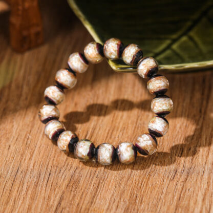 Tibetan Classic Liuli Glass Bead Luck Wealth Bracelet - 图片 10
