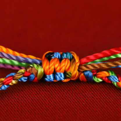Buddha Stones 'May all your wishes come true' Lucky Multicolored Bracelet - 图片 4