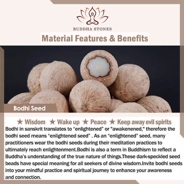Buddha Stones Tibetan Yak Bone Om Mani Padme Hum Strength Bracelet - 图片 8