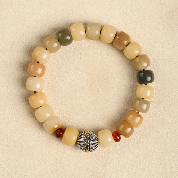 Natural Bodhi Seed The Lord of the Corpse Forest Om Mani Padme Hum Wisdom Bracelet - 图片 16