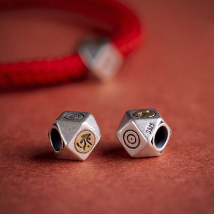 925 Sterling Silver Handmade Chinese Zodiac Natal Buddha Luck Protection Braided String Bracelet - 图片 3
