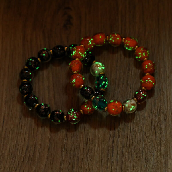 Luminous Liuli Glass Bead Luck Fluorescent Bracelet - 图片 3