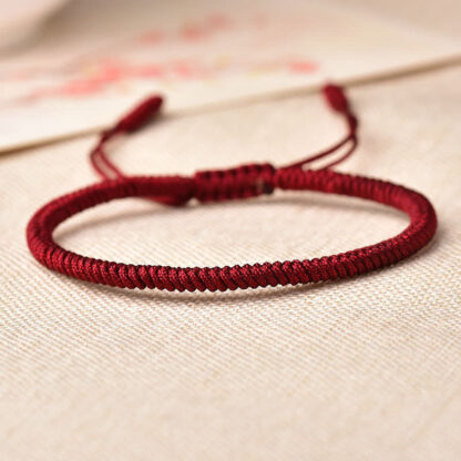 Buddha Stones Tibetan Lucky 3 Combination Sets Red String Bracelet - 图片 4