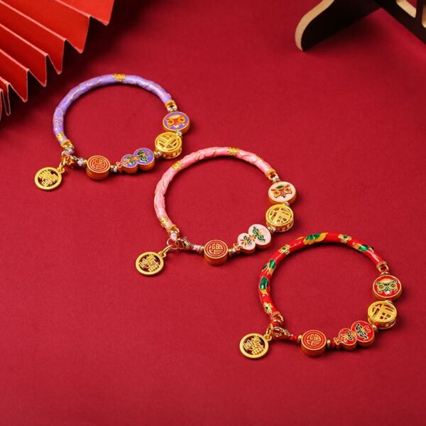 Buddha Stones Tibetan Gourd Fortune Happiness Lion Wealth Luck Bracelet - 图片 10