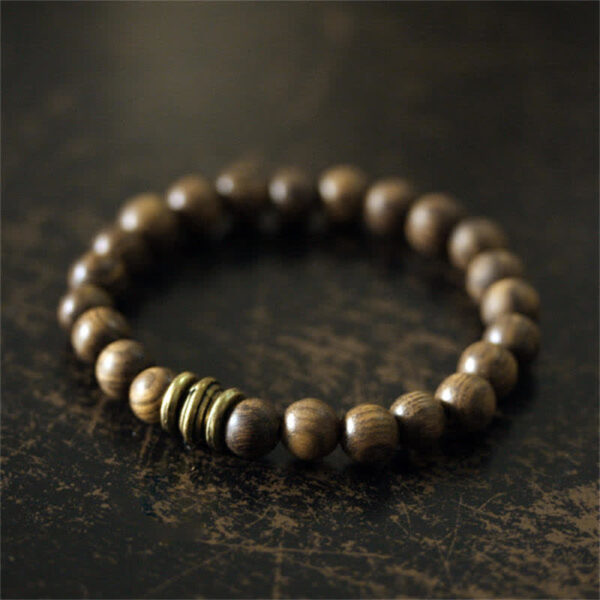 Buddha Stones Tibetan Sandalwood Protection Bracelet - 图片 4