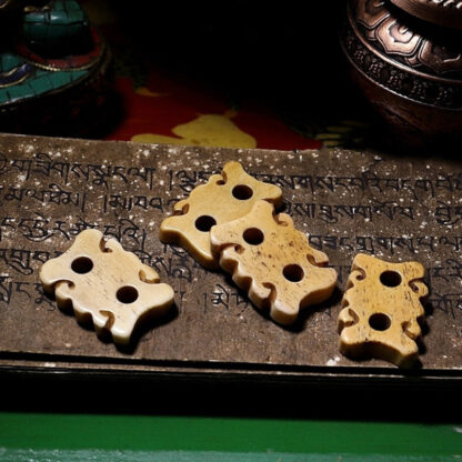 Buddha Stones Tibet 108 Mala Beads Yak Bone Amber Balance Bracelet - 图片 20