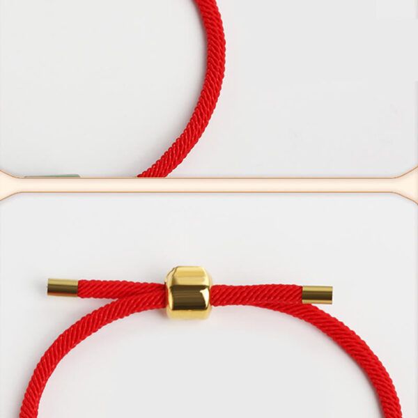 Tibet Handmade Green Aventurine Red Stone Malachite Luck Protection Braided Rope Bracelet - 图片 6