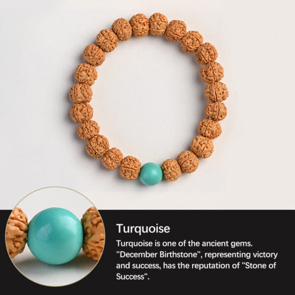 Tibet Rudraksha Bodhi Seed Wealth Auspiciousness Bracelet - 图片 11