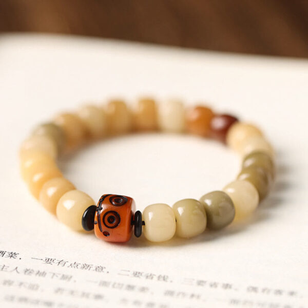 Natural Bodhi Seed The Lord of the Corpse Forest Om Mani Padme Hum Wisdom Bracelet - 图片 13
