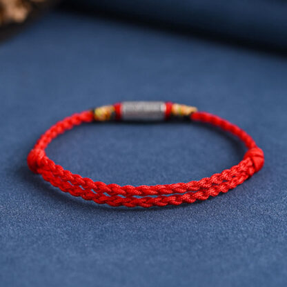 Handcrafted 925 Sterling Silver Everything Goes Well Design Protection Strength Bracelet Anklet - 图片 7