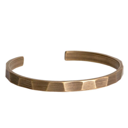 Buddha Stones Vintage Rustic Design Copper Wealth Adjustable Cuff Bracelet - 图片 7
