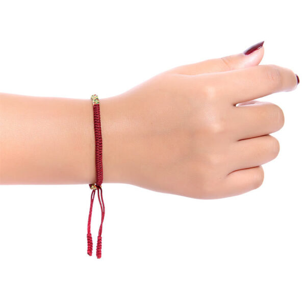 Buddha Stones Tibetan Handmade Multicolor King Kong Knot Luck Strength Braided Bracelet - 图片 6