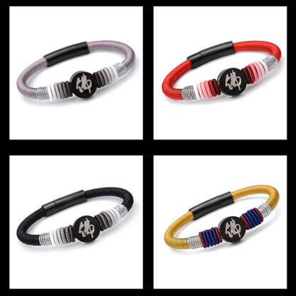 Buddha Stones Buddha Character Ebony Handcrafted Rope Bracelet - 图片 22