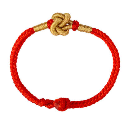 Buddha Stones Handmade Simple Design Chinese Knotting Luck Strength Braid String Bracelet - 图片 18