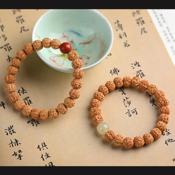 Tibet Rudraksha Bodhi Seed Wealth Auspiciousness Bracelet - 图片 32