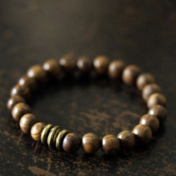 Buddha Stones Tibetan Sandalwood Protection Bracelet - 图片 2