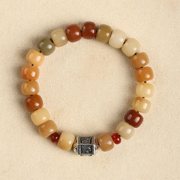 Natural Bodhi Seed The Lord of the Corpse Forest Om Mani Padme Hum Wisdom Bracelet - 图片 10