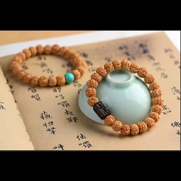 Tibet Rudraksha Bodhi Seed Wealth Auspiciousness Bracelet - 图片 33