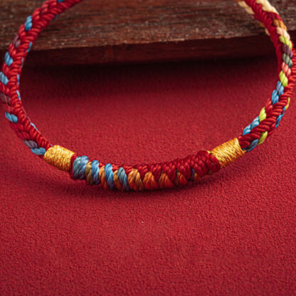Buddha Stones 'May You Be Safe And Lucky In The Year Ahead' Multicolored Bracelet - 图片 4