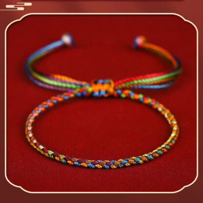 Buddha Stones 'May all your wishes come true' Lucky Multicolored Bracelet - 图片 6