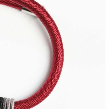 Buddha Stones 925 Sterling Silver Om Mani Padme Hum Peace Red String Bracelet - 图片 8