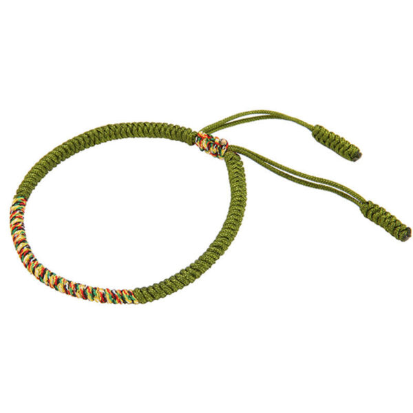 Buddha Stones Tibetan Handmade Multicolor King Kong Knot Luck Strength Braided Bracelet - 图片 10