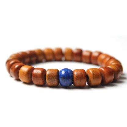 Buddha Stones Tibetan Yak Bone Om Mani Padme Hum Strength Bracelet - 图片 6