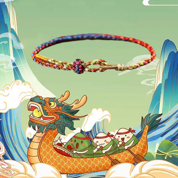 Handcrafted Luck Colorful Rope Child Adult Bracelet - 图片 6