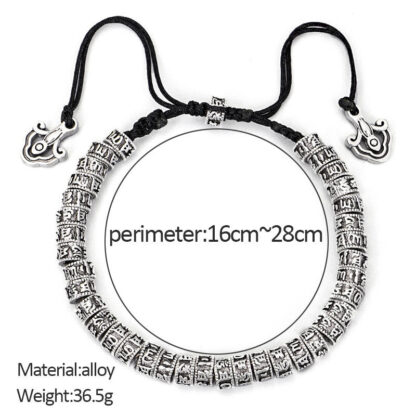 Buddha Stones Handmade Tibetan Mantra Purity Bracelet - 图片 5