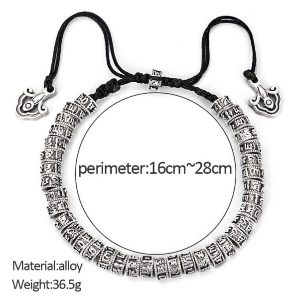 Buddha Stones Handmade Tibetan Mantra Purity Bracelet - 图片 5