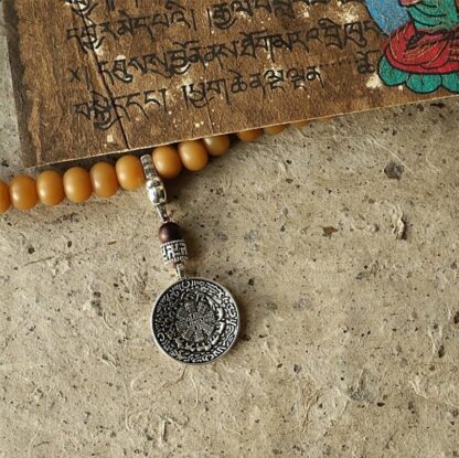 Tibet 108 Mala Beads Bodhi Seed Bagua Vajra Wealth Bracelet - 图片 16