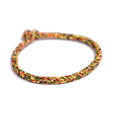 Buddha Stones Tibetan Handmade Eight Thread Peace Knot Protection Braided String Bracelet - 图片 10