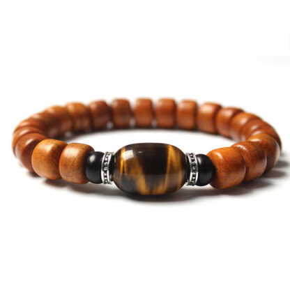 Buddha Stones Tibetan Yak Bone Om Mani Padme Hum Strength Bracelet - 图片 5