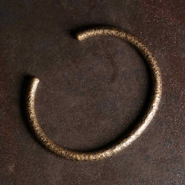 Buddha Stones Rustic Design Copper Balance Adjustable Cuff Bracelet - 图片 7
