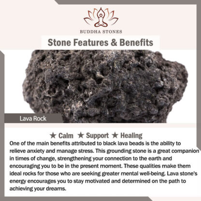 Buddha Stones Lava Rock Stone Rainbow Obsidian Copper Support Healing Bracelet - 图片 10