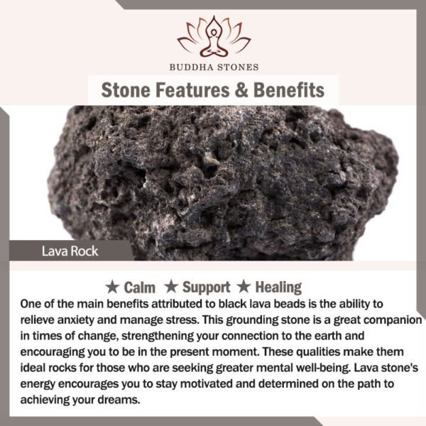 Buddha Stones Lava Rock Stone Rainbow Obsidian Copper Support Healing Bracelet - 图片 10