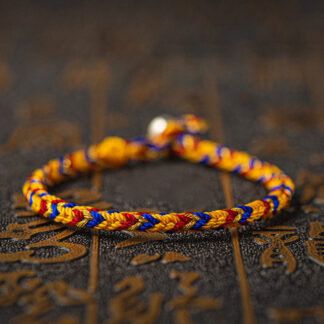 Buddha Stones 'May you be good fortune and success' Lucky Multicolored Bracelet