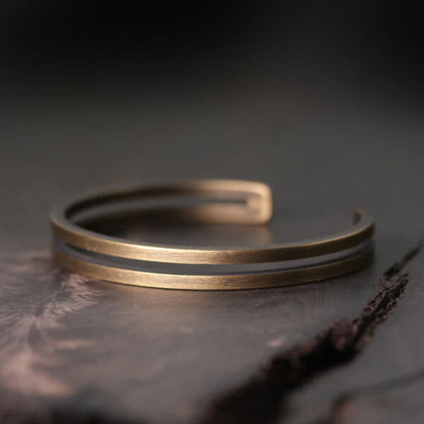 Buddha Stones Rustic Copper Luck Viking Cuff Bracelet - 图片 14