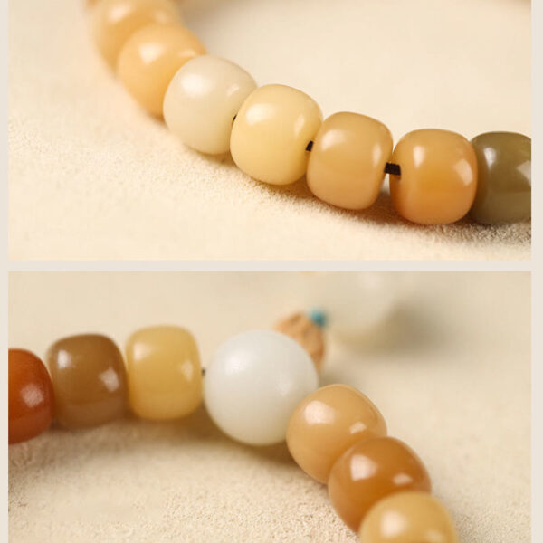 Natural Bodhi Seed The Lord of the Corpse Forest Om Mani Padme Hum Wisdom Bracelet - 图片 22